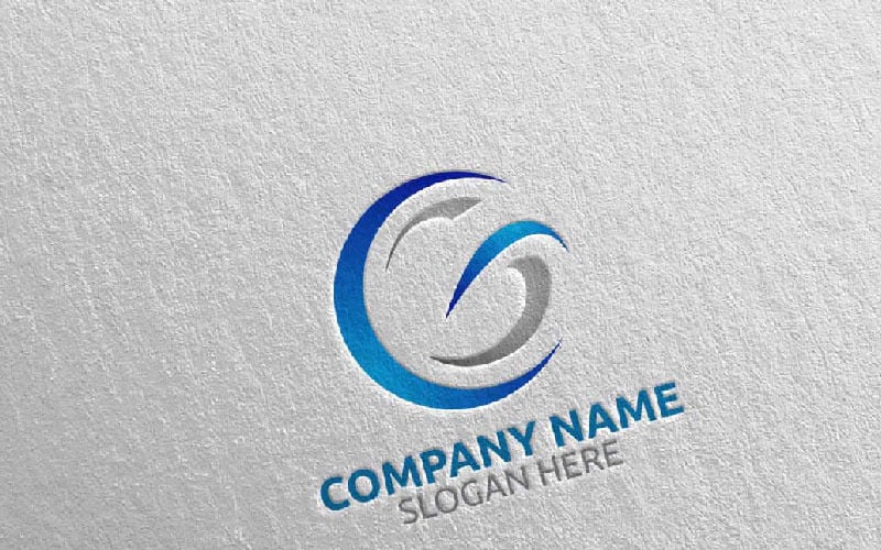 Litera G Design 1 Logo Szablon