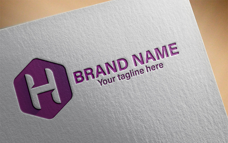Download Шаблон логотипа "H Letter Design Logo Template" / H Letter Design Logo Template - Шаблон логотипа на тему графика letter logo design template business company brand versatile minimal creative realistic professional unique modern h hexagon