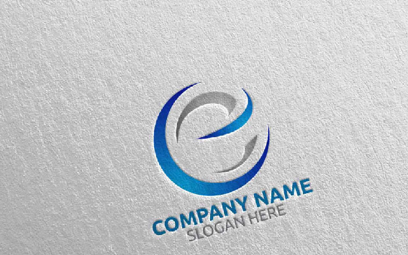 Download Letter E Design 11 Logo Template Shablon Logotipa Na Temu Grafika