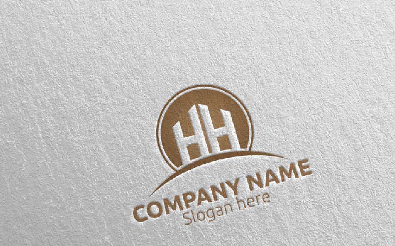 H HH Letter Monogram Initial Logo Design Template. Suitable for