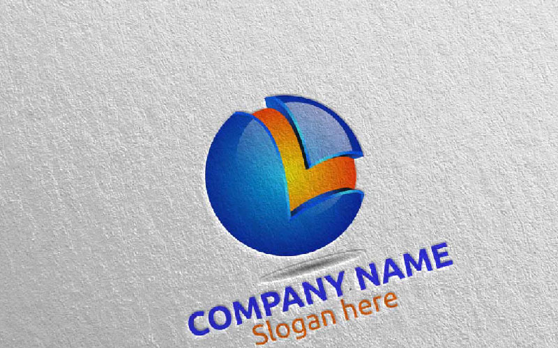 Download Шаблон логотипа "Letter L Design 15 Logo Template" / Letter L Design 15 Logo Template - Шаблон логотипа на тему графика letter l initial logo logotype digital media modern web design website app pixel photography internet data technology agency studio icon