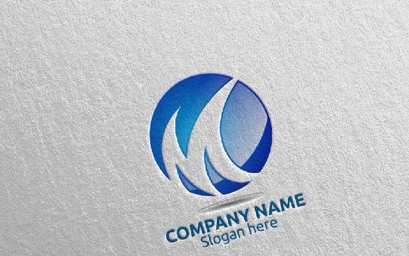 Download Шаблон логотипа "Letter M Design 18 Logo Template" / Letter M Design 18 Logo Template - Шаблон логотипа на тему графика letter w initial logo logotype digital media modern web design website app pixel photography internet data technology agency studio icon