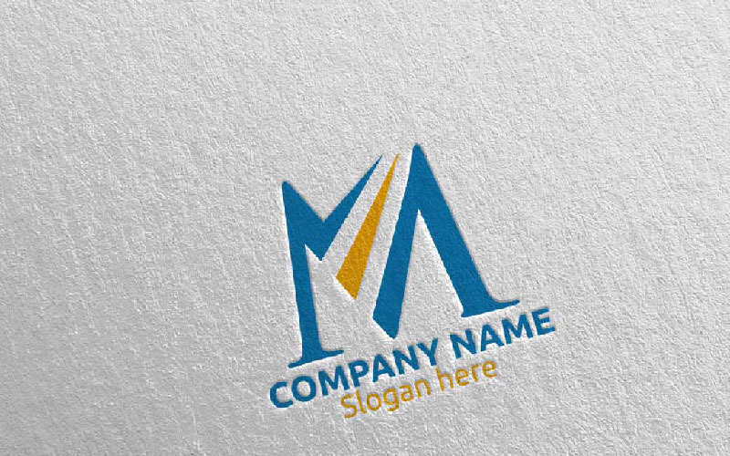 Download Шаблон логотипа "Letter M Design 29 Logo Template" / Letter M Design 29 Logo Template - Шаблон логотипа на тему графика letter m initial logo logotype digital media modern web design website app pixel photography internet data technology agency studio icon