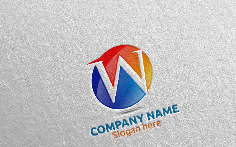 Download Шаблон логотипа "Letter W Design 30 Logo Template" / Letter W Design 30 Logo Template - Шаблон логотипа на тему графика letter w initial logo logotype digital media modern web design website app pixel photography internet data technology agency studio icon