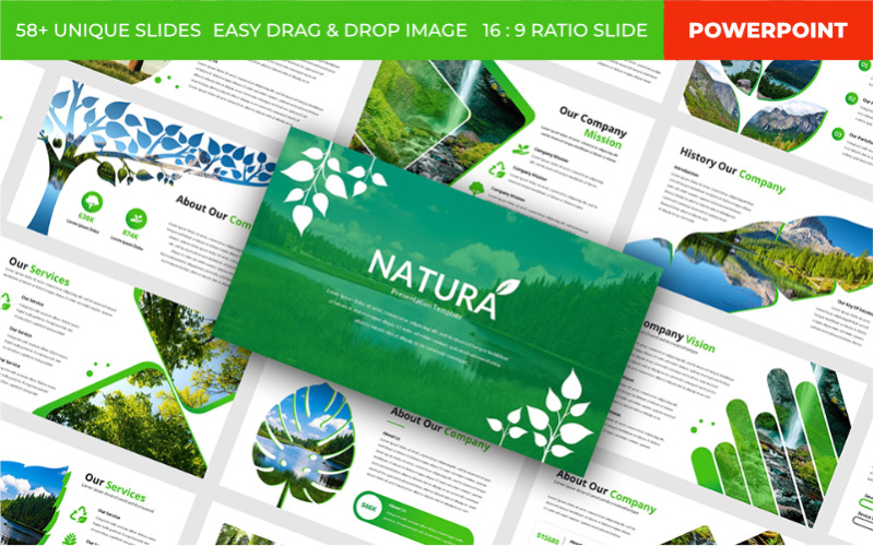 Natura PowerPoint-mall