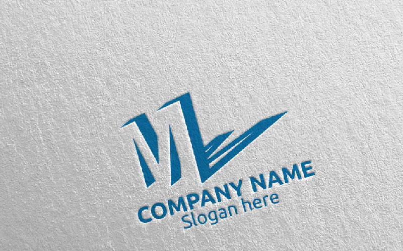Plantilla de logotipo letra M diseño 28