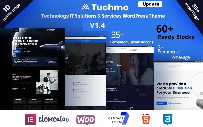 Tuchmo - Technologia Rozwiązania IT Usługi Motyw WooCommerce