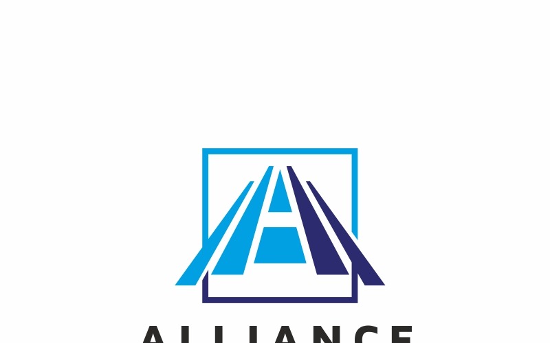 Download Шаблон логотипа "Alliance A Letter Logo Template" / Alliance A Letter Logo Template - Шаблон логотипа на тему графика a logo aletter arrow bank branding business solutions capital commerce communication consulting corporate courier delivery e-market finance green insurance invest