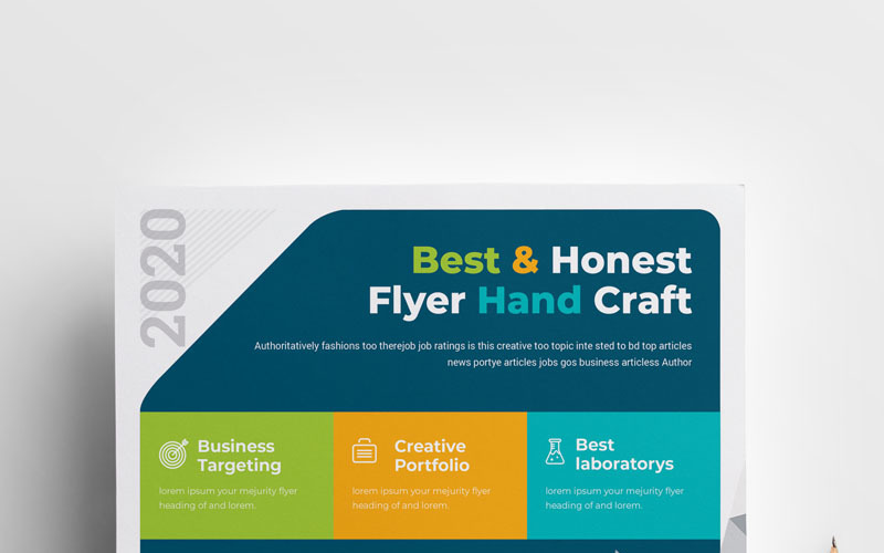 Download Фирменный стиль "Brand - Flyer Vol_57 - Corporate Identity Template" / Brand - Flyer Vol_57 - Corporate Identity Template - Фирменный стиль на тему графика flyer corporate corporate creative flyer travel business card card liflet computer internet stationery id kit blue hi-quality official symple green