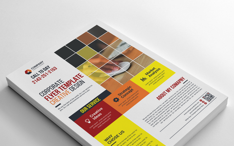 Download Фирменный стиль "Business Flyer - Corporate Identity Template" / Business Flyer - Corporate Identity Template - Фирменный стиль на тему графика flyer corporate liflet computer internet stationery poster id kit blue hi-quality official sample business logo professional modern art standard creative