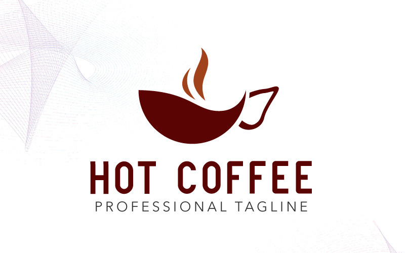 Download Шаблон логотипа "Coffee Logo Template" / Coffee Logo Template - Шаблон логотипа на тему графика abstract brown cafe mocha capuchin coffee place restaurant creative decorative food fresh kahawa hot