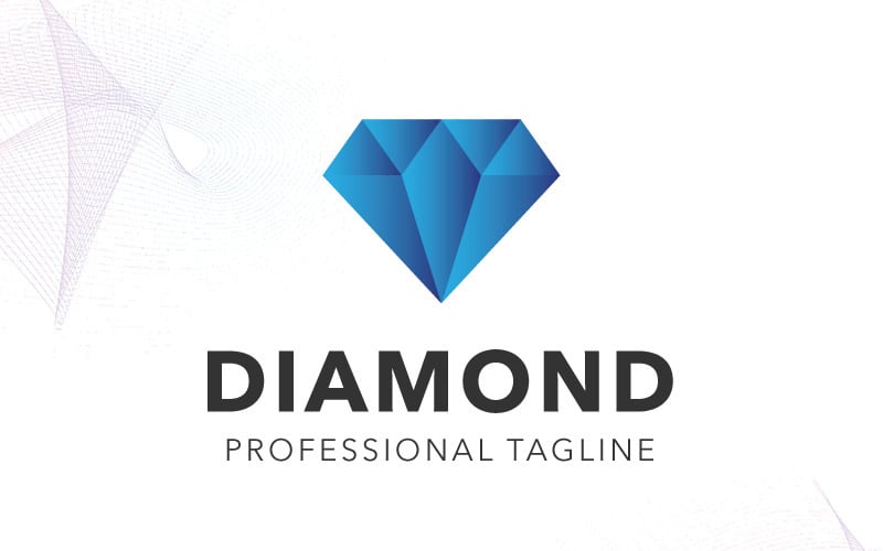 Blue Diamond Clipart PNG Images, Geometric Diamond Logo Vector Template  With Blue Color, Business, Diamond, Logo PNG Image For Free Download