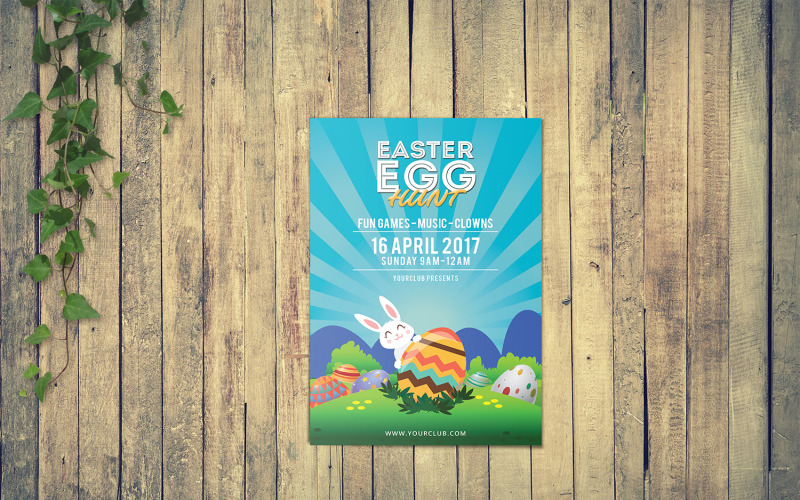 Download Фирменный стиль "Easter Party Invitation Flyer - Corporate Identity Template" / Easter Party Invitation Flyer - Corporate Identity Template - Фирменный стиль на тему графика easter,party,flyer,invitation,template,egg,hunt,word,psd,photoshop,printable