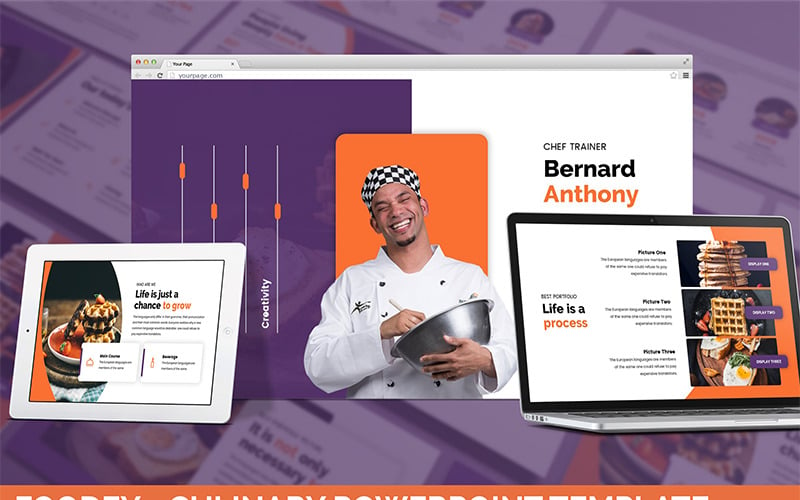 Foodey - Culinary PowerPoint template