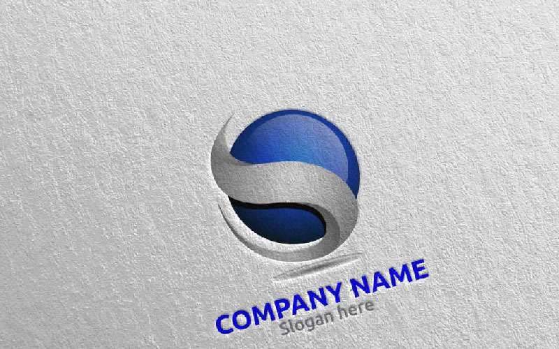 Download Шаблон логотипа "Letter S Design 72 Logo Template" / Letter S Design 72 Logo Template - Шаблон логотипа на тему графика letter s initial logo logotype digital media modern web design website app pixel photography internet data technology agency studio icon