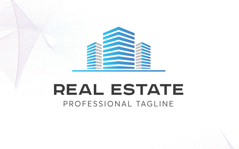 Download Шаблон логотипа "Real Estate Logo Template" / Real Estate Logo Template - Шаблон логотипа на тему графика build building city construction corporate green home house luxury luxury house modern mortgage professional property real estate realty roof simple