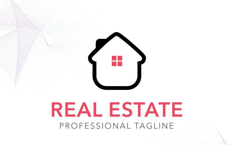 Download Шаблон логотипа "Real Estate Logo Template" / Real Estate Logo Template - Шаблон логотипа на тему графика agency build builder building clean company cottage elegant home homes house luxury modern professional property real estate rent sell simple