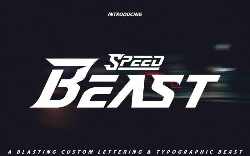 Download Шрифт "SpeedBeast | Display Font" / SpeedBeast | Display Font - Шрифт на тему графика font,alphabet,type,typography,design,typeface,sign,logo,abc,display,text,graphic,style,art,poster,vintage,decoration,modern,letter,trendy