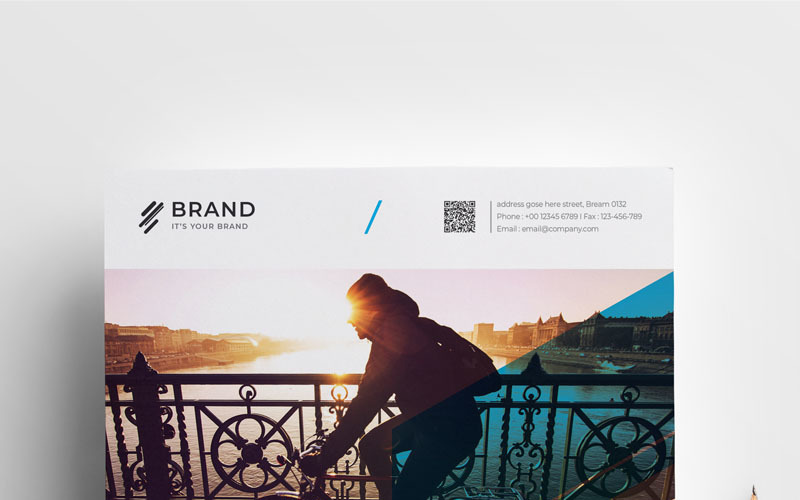 Download Фирменный стиль "Brand - Creative  Flyer Vol_57 - Corporate Identity Template" / Brand - Creative  Flyer Vol_57 - Corporate Identity Template - Фирменный стиль на тему графика flyer corporate corporate creative flyer travel business card card liflet computer internet stationery id kit blue hi-quality official symple green
