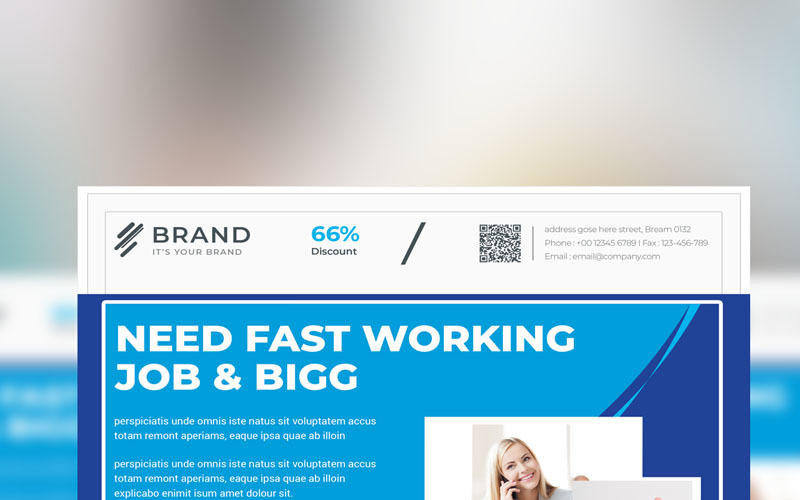 Download Фирменный стиль "Brand - Flyer Vol_56 - Corporate Identity Template" / Brand - Flyer Vol_56 - Corporate Identity Template - Фирменный стиль на тему графика flyer corporate corporate creative flyer travel business card card liflet computer internet stationery id kit blue hi-quality official symple green