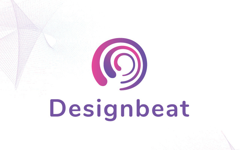 Download Шаблон логотипа "Designbeat Logo Template" / Designbeat Logo Template - Шаблон логотипа на тему графика brand branding chat colorful design dream logo market media mobile modern new year portal profesional professional shape web
