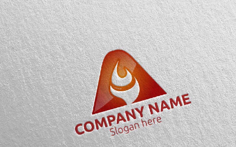 Download Шаблон логотипа "Fire Letter A Design 79 Logo Template" / Fire Letter A Design 79 Logo Template - Шаблон логотипа на тему графика letter a initial logo logotype digital media modern web design website app technology pixel photography internet data marketing agency studio