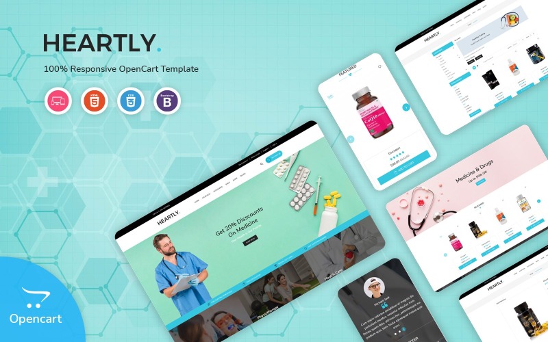 Heartly OpenCart modello