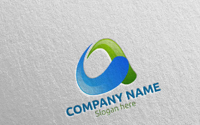 Download Шаблон логотипа "Letter A Design 81 Logo Template" / Letter A Design 81 Logo Template - Шаблон логотипа на тему графика letter a initial logo logotype digital media modern web design website app technology pixel photography internet data marketing agency studio
