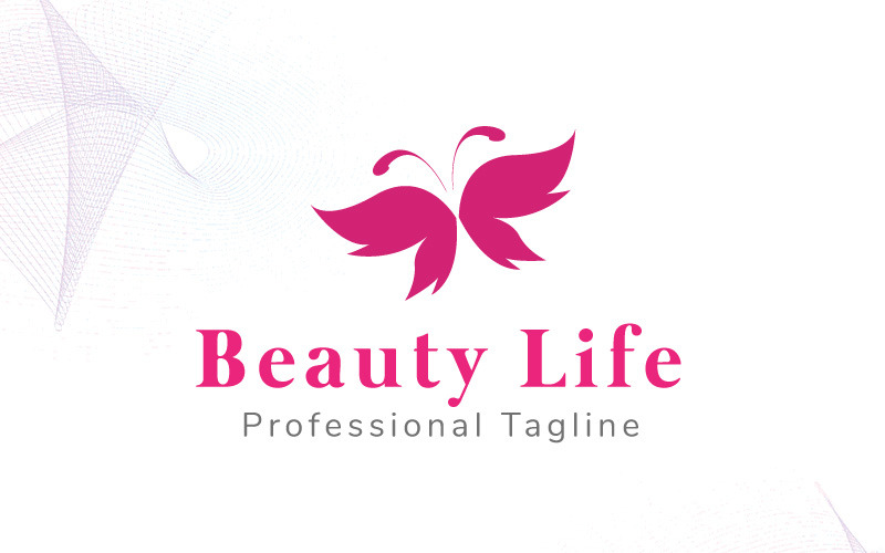 Szablon Logo piękna życia