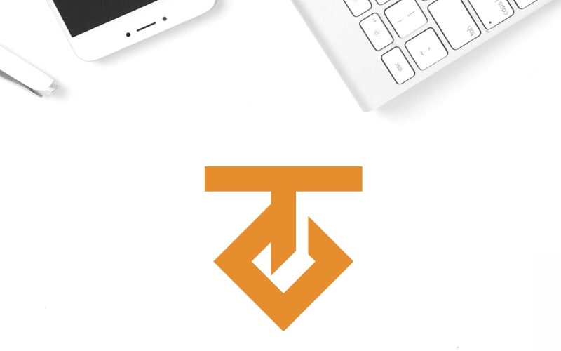 Texolitecs T harfi Logo şablonu