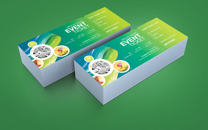 Download Фирменный стиль "Blue Color Event Ticket - Corporate Identity Template" / Blue Color Event Ticket - Corporate Identity Template - Фирменный стиль на тему графика ticket event liflet computer internet stationery poster id kit blue hi-quality official symple business logo professional modern art standard creative