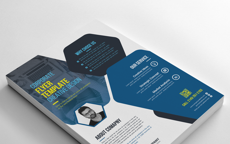 Download Фирменный стиль "Business Flyer - Corporate Identity Template" / Business Flyer - Corporate Identity Template - Фирменный стиль на тему графика psd flyer corporate liflet computer internet stationery poster id kit blue hi-quality official sample business logo professional modern art standard
