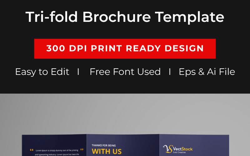 Download Фирменный стиль "Business Tri-fold Brochure - Corporate Identity Template" / Business Tri-fold Brochure - Corporate Identity Template - Фирменный стиль на тему графика brochure tri-fold brochure flyer poster business template template catalog corporate trifold bifold print page trend tri flyer cover identity company