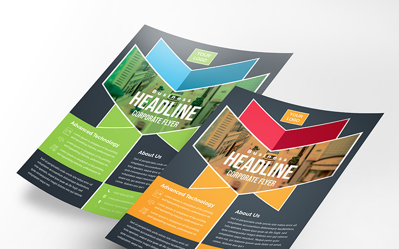 Download Фирменный стиль "Geometric Colorful Flyer - Corporate Identity Template" / Geometric Colorful Flyer - Corporate Identity Template - Фирменный стиль на тему графика a4 advertisement advertising agency business flyer clean company corporate creative design bundle handout leaflet magazine marketing modern multipurpose newspaper pamphlet