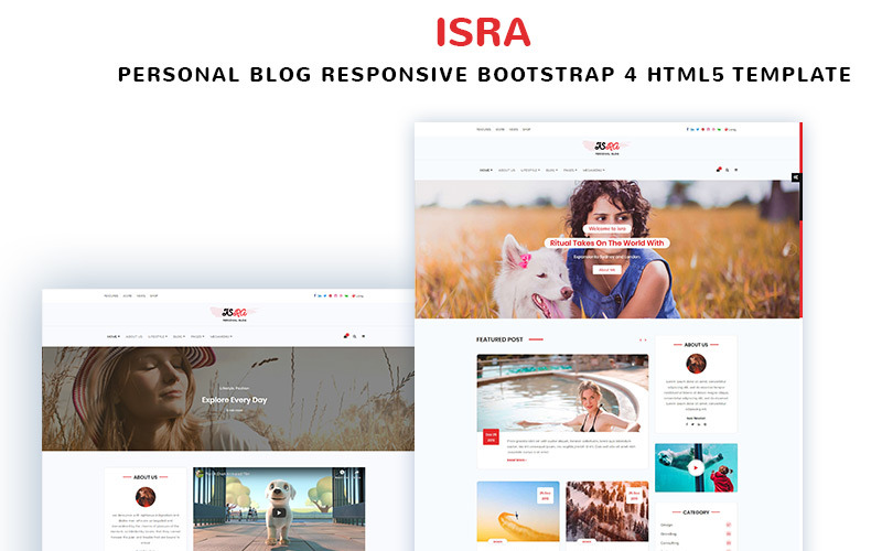 ISRA - personlig bloggs webbplatsmall