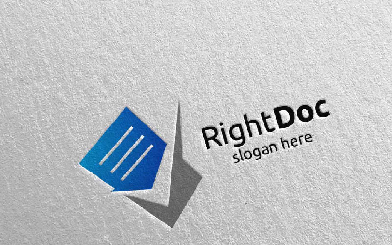 Logo sjabloon voor documentbladen
