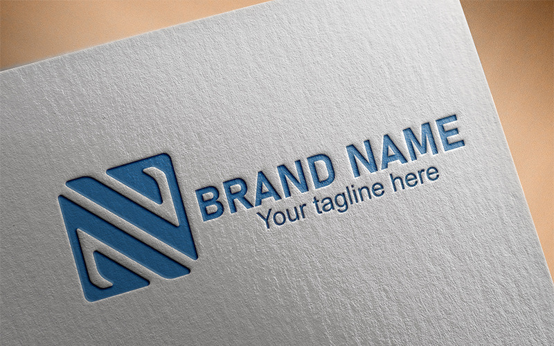 Download Шаблон логотипа "N Letter Logo Template" / N Letter Logo Template - Шаблон логотипа на тему графика creative modern professional letter n logo design minimal flat minimalist unique mockup 3d company business brand vector template