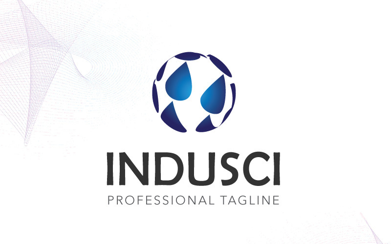 Шаблон логотипа Indusci