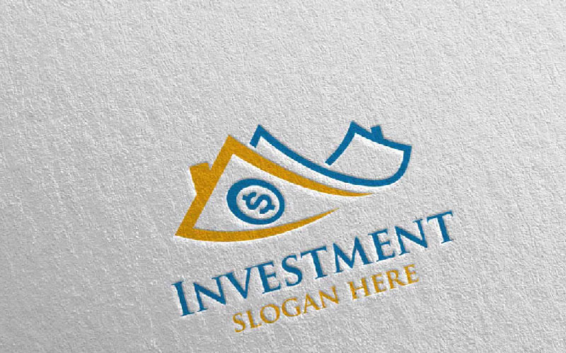 Шаблон логотипа инвестиционного маркетинга Financial 6