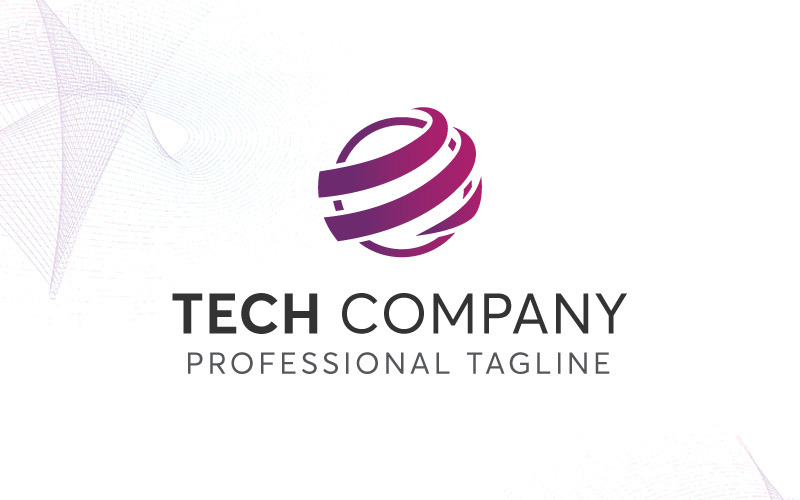 Download Шаблон логотипа "Tech Company Logo Template" / Tech Company Logo Template - Шаблон логотипа на тему графика app communication community internet letter security social media software tech technology