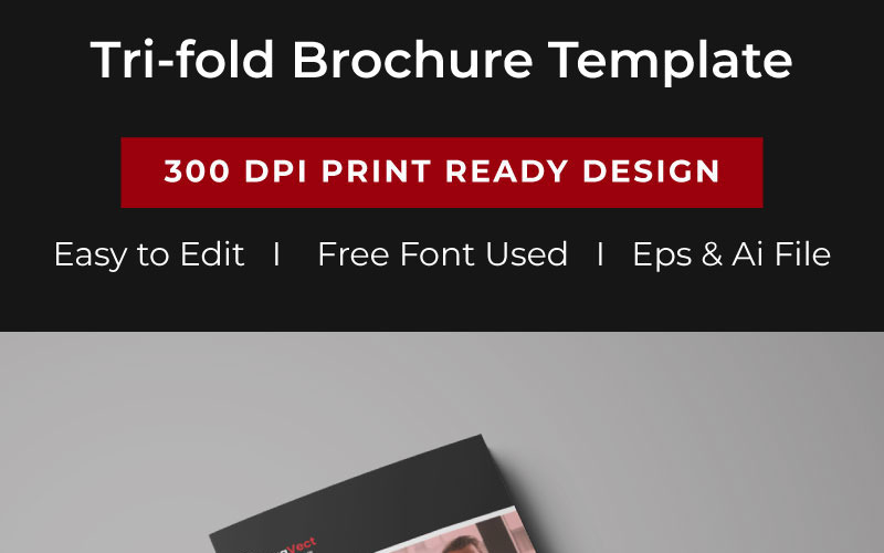 Download Фирменный стиль "Tri-fold Brochure - Corporate Identity Template" / Tri-fold Brochure - Corporate Identity Template - Фирменный стиль на тему графика brochure tri-fold brochure flyer poster business template template catalog corporate trifold bifold print page trend tri flyer cover identity company