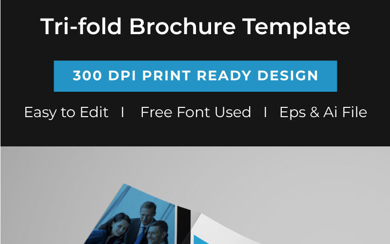 Download Фирменный стиль "Trifold Brochure - Corporate Identity Template" / Trifold Brochure - Corporate Identity Template - Фирменный стиль на тему графика brochure tri-fold brochure flyer poster business template template catalog corporate trifold bifold print page trend tri flyer cover identity company