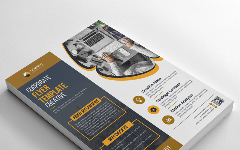 Download Фирменный стиль "Business Flyer - Corporate Identity Template" / Business Flyer - Corporate Identity Template - Фирменный стиль на тему графика psd flyer corporate liflet computer internet stationery poster id kit blue hi-quality official sample business logo professional modern art standard
