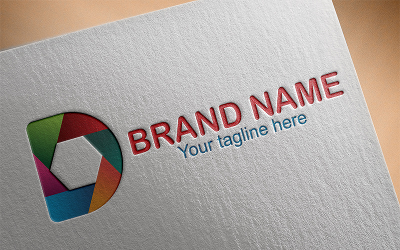 D Letter Design Logo Template