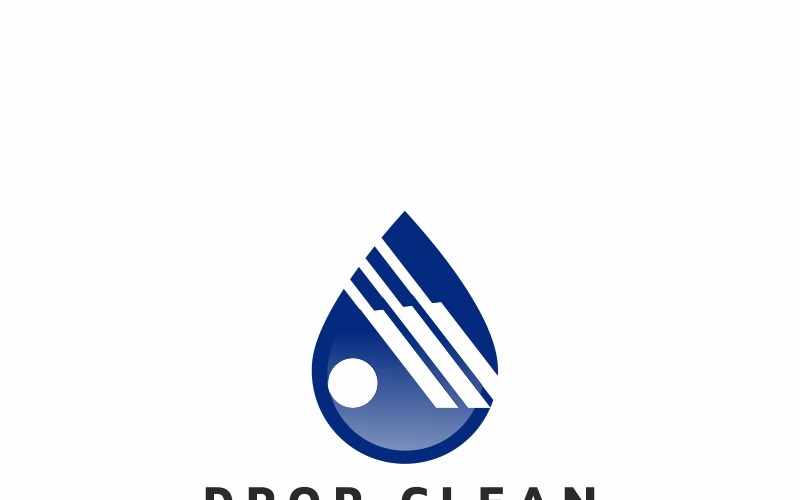 Download Шаблон логотипа "Drop Clean Logo Template" / Drop Clean Logo Template - Шаблон логотипа на тему графика clean drop eco foil green health leaf leaves life liquid medical nature spa water aqua aquatic blue cold deep drink
