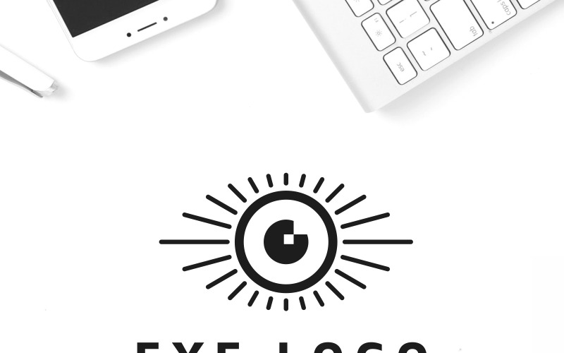 Download Шаблон логотипа "Eye Logo Template" / Eye Logo Template - Шаблон логотипа на тему графика audio brand branding business creative electronic eye logo logotype media modern mp3 music online play player playing radio recording red