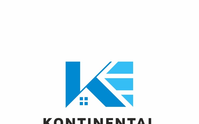 Download Шаблон логотипа "Kontinental K Letter Logo Template" / Kontinental K Letter Logo Template - Шаблон логотипа на тему графика house real eatate agency brand branding business corporate creative design identity k letter logo logotype photographer photography studio symbol home