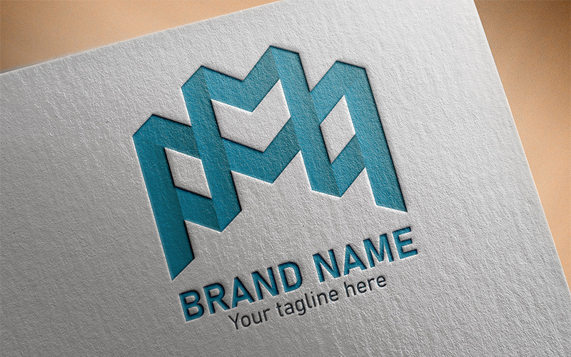 Download Шаблон логотипа "M Letter Design Logo Template" / M Letter Design Logo Template - Шаблон логотипа на тему графика creative modern m letter logo design template unique professional realistic minimal 3d flat company brand business