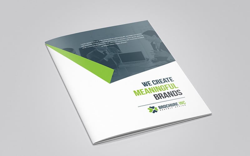Дизайн брошури в два рази - шаблон фірмового стилю