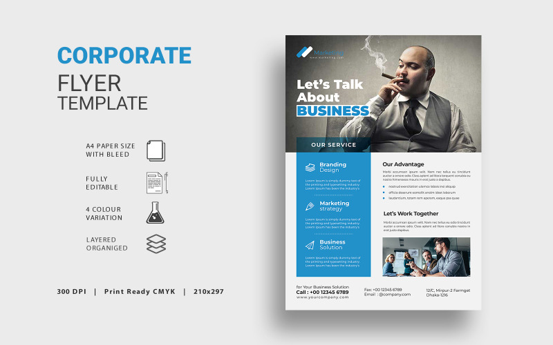 Download Фирменный стиль "Business Flyer - Corporate Identity Template" / Business Flyer - Corporate Identity Template - Фирменный стиль на тему графика corporate flyer business advertisement agency company leaflet magazine marketing promotion prospectus service template